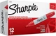 Маркеры перманентные Sharpie Permanent Markers, Chisel Tip Красный 12 шт. (‎38202) - изображение 5