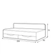 Ліжко 90 Tablo Meblar 94x75x204 (TABLO12A) 110579 - зображення 2