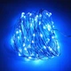 Светодиодная гирлянда LED капля росы 100led 10м на батарейках и USB Синий - изображение 1