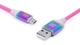 Кабель REAL-EL Premium USB - micro USB тканинна оплетка різноколірний - зображення 1