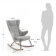 Кресло-качалка La Forma TRESSER CC0608ML03 Серый - изображение 5