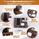 Органайзер для стола с разъемом под Apple Watch Teslyar подставка для телефона часов канцелярии деревянный Коричневий (PS3002) - изображение 6