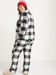 Фланелевая женская пижама Old Navy 1159768870 (Черный/Белый, XS) - изображение 3