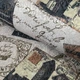 Ткань скатертная Super Textiles ш. 147 см жаккардовая с марками на кремовом фоне пог.м. (1535 - изображение 2