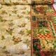 Ткань рогожка Текстерно ш. 150 см новогодняя с колокольчиками, листьями и кромкой пог.м. (1828) - изображение 2