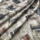 Ткань скатертная Super Textiles ш. 147 см жаккардовая с марками на кремовом фоне пог.м. (1535 - изображение 6