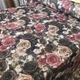 Ткань скатертная Super Textiles ш. 147 см жаккардовая с розовыми, бежевыми, коричневыми розами пог.м. (1534) - изображение 3