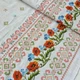 Ткань рогожка Текстерно ш. 150 см с маками и имитацией вышивки пог.м. (1738) - изображение 1
