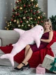 Мягкая игрушка Loveocado акула 140 см розовая - изображение 1