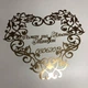 Свадебная монограмма в форме сердца с именами и датой Manific Decor - изображение 2