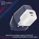 Сетевое зарядное устройство Promate PowerPort-33 Вт USB-C+USB-A White (powerport-33.white) - изображение 2