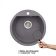 Кухонная мойка Qtap CS D510 Grey (QTD510GRE471) SD00044341 - изображение 4