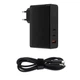 Сетевое зарядное устройство Baseus GaN2 Pro Quick Charger (CCGAN-J01), 120W, ( в комплекте - кабель Type-C ), Black для ноутбков MacBook, Asus, Lenovo, Huawei, HP, Samsung, Razer - изображение 3