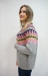Свитер PAPAYA F3273821000024 S серый+разноцветный 201200 - изображение 3