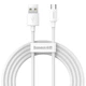 Кабель Baseus Micro USB 1.5m, 2.1A набор из 2х штук - изображение 1