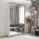 Шафа-купе Viant Light 150х60х240 см Біла Дзеркала - зображення 1