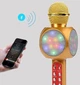 Бездротовий караоке мікрофон WSTER WS-1816 Bluetooth USB AUX FM Жовтий - зображення 3