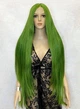 Парик на сетке Lace Wig Super Straight тон GREEN длинный зеленый 100 см термостойкое волокно - изображение 1