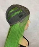 Парик на сетке Lace Wig Super Straight тон GREEN длинный зеленый 100 см термостойкое волокно - изображение 6