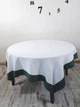 Льняная скатерть молочная с зелёным 150 x 250 см - linen island (132562) - изображение 1