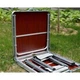 Стол раскладной туристический и 4 стула для пикника Folding Table DT-4251 Brown - изображение 5