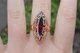 Кольцо Xuping Jewelry Маркиз с красным камнем р 16 золотистое - изображение 2