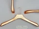 Плечики вешалки Hanger 45 см пластмассовые широкие под дерево цвета меди - изображение 1