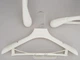 Плечики вешалки Hanger TZP6682 44 см белого цвета пластмассовые с ребристым плечом и перекладиной - изображение 1