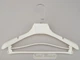 Плечики вешалки Hanger TZP8821 38 см пластмассовые с ребристым плечом белые - изображение 2