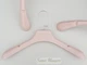 Плечики вешалки Hanger TZ6681 39 см нежно розового цвета пластмассовые с ребристым плечом - зображення 1