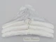Набор 3 шт мягкие плечики Hangerworld 38 см белые сатиновые крючок хром - изображение 5