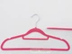Набор 10 шт плечики вешалки Hanger FLP41 41 см розового цвета бархатные флокированные - изображение 2