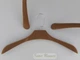 Плечики вешалки Hanger 42 см светло коричневые бархатные широкие - изображение 1