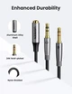 ​Аудио кабель сплиттер разветвитель Ugreen 3.5 mm female to 2×3.5 mm male cable 50255 black/grey - зображення 6
