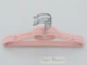 Набор 5 шт детские плечики Hangers Сердечко 32 см розовые бархатные флокированные - изображение 2