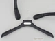 Плечики вешалки Hanger PUF45 45 см пластмассовые черного цвета - изображение 1