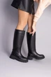 Женские демисезонные сапоги-трубы ShoesBand Черные натуральные кожаные внутри байка 39 (25,5 см) (S86051д) - изображение 4