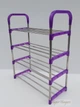 Полиця для взуття Shoe Rack FNZ4 фіолетового кольору на 4 яруса - зображення 1