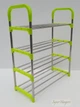 Полиця для взуття Shoe Rack SNZ4 салатного кольору на 4 яруса - зображення 3