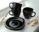 Чайний набір Luminarc Carine Black/White 220 мл 12 предметів 2371D LUM - зображення 5