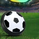 Аэромяч Hover ball с LED подсветкой, святящийся летающий мяч Аэрофутбол Ховербол 18 см - изображение 1