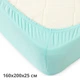Простынь на резинке трикотажная GM TEXTILE 160х200х25см 120г/м2 (Лазурный) - изображение 2
