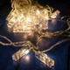 Гірлянда Bonita Прищіпки 20 LED лампочок Теплий Білий, 700 см, прозорий провід, перехідник (1698-105) - зображення 3
