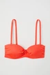 Купальный лиф H&M 75A красный 412589599 - изображение 1