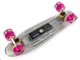 Пенни борд (Penny Board) "Fish Skateboards Original" с музыкальной и светящейся декой, Белый - изображение 4