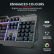 Ігрова клавіатура Trust GXT 853 Esca Metal Rainbow Gaming Keyboard (23796) - зображення 5