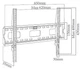 Кронштейн настінний X-Digital STEEL SF405 Black - зображення 2