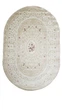 Классический ковер Flower 2x3 м. Овал Beige P658B - изображение 1