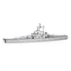Металлический конструктор Steel World «Линкор» 1200 деталей - изображение 1
