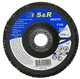 Круг зачисний пелюстковий S&R Meister 125x22.2 мм зерно 100 мм (136125100) - зображення 1